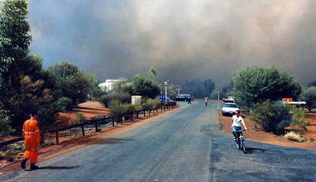 Bushfire near Ayers Rock